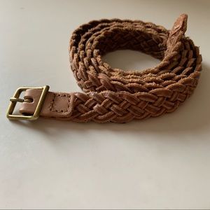 J. Crew leather braided belt